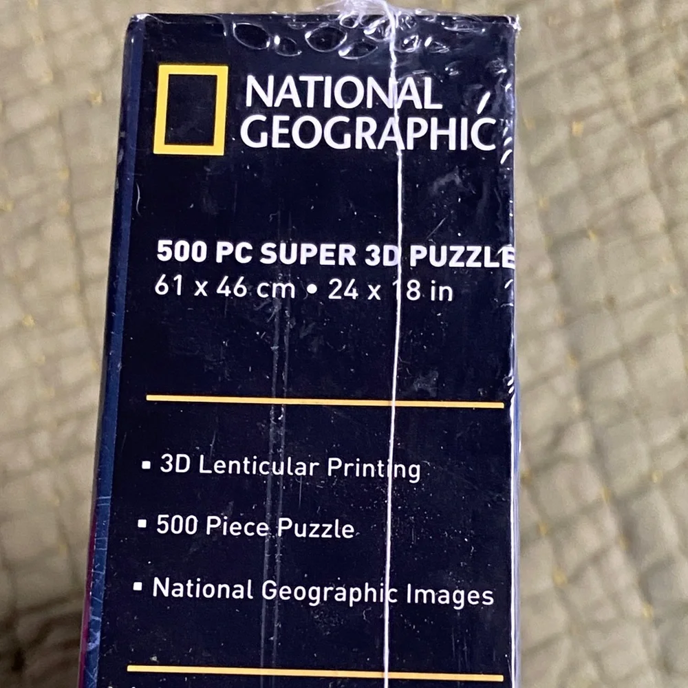🏷️ National Geographic 3D 500 Pcs. Tiger Shark Puzzle Still Sealed Aged 6+ - Picture 8 of 11